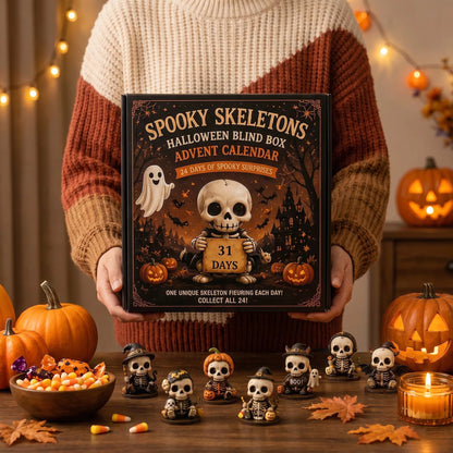 💀 2026 Halloween Cute Skeletons Halloween Advent Calendar