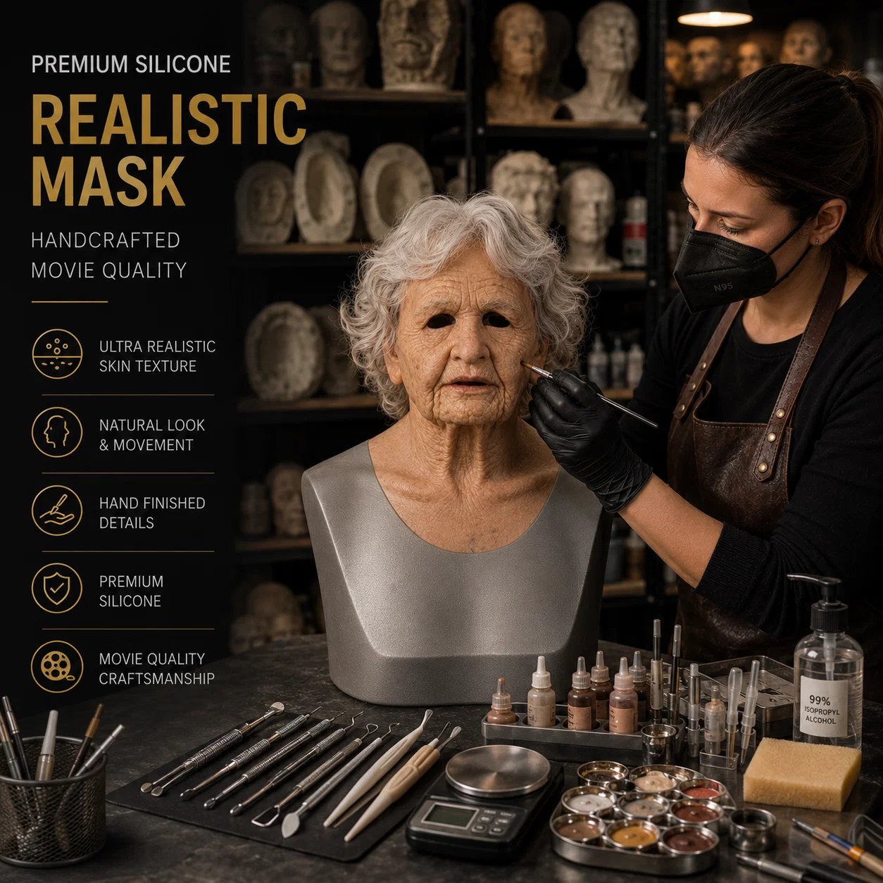 Limited Edition - Realistic Full Head Emulsion Mask