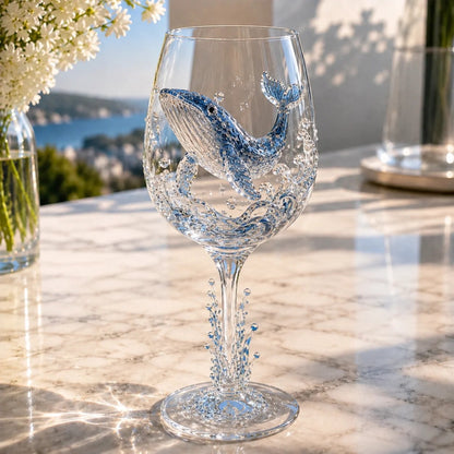 ⏳ Last Day 49% OFF – 🌊 3D Ocean Treasure Sculpted Glass Collection | Premium Clear Stemware with Raised Marine Figures, Wave Details & Light-Catching Underwater Accents ✨