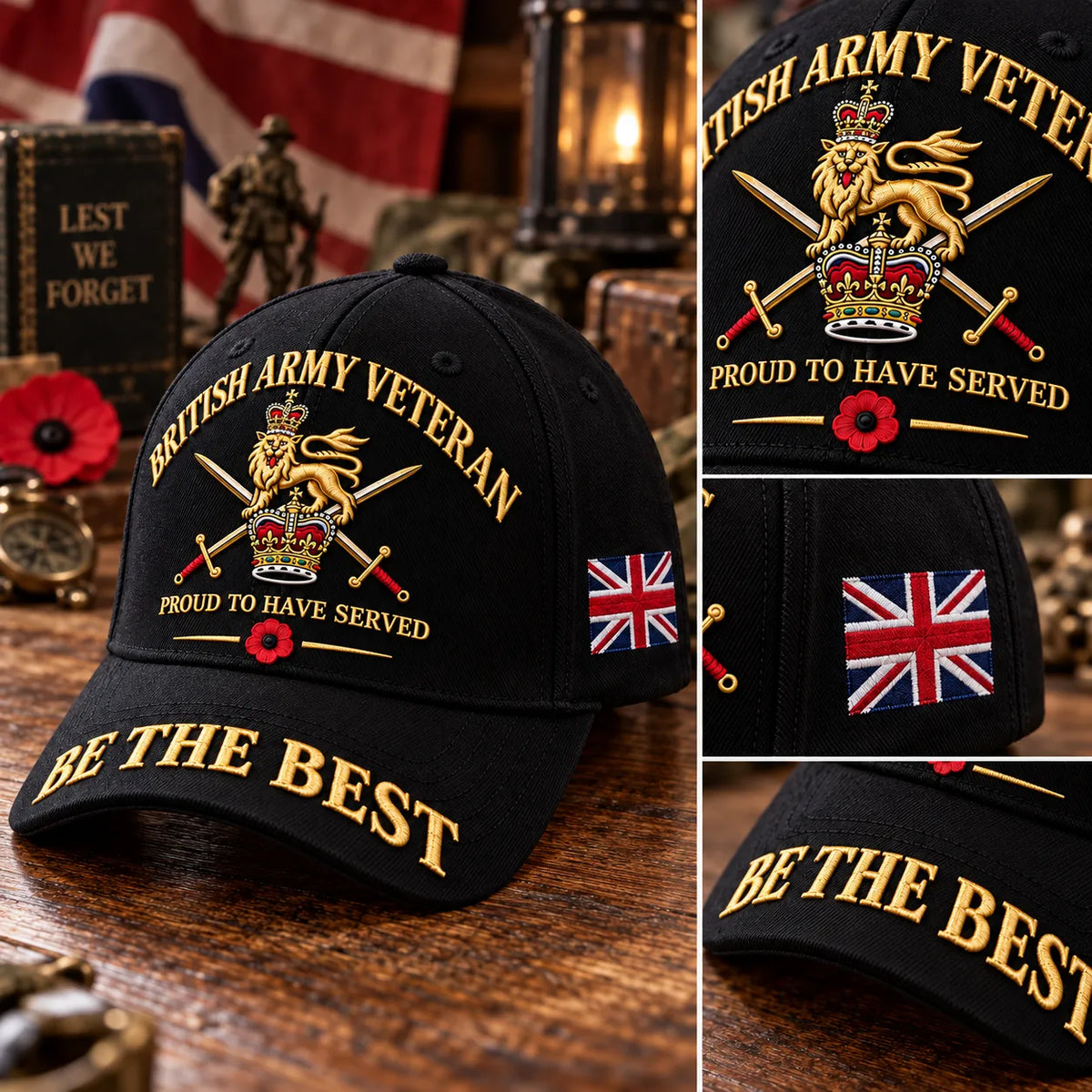 🎖️ British Army Veteran Cap – Proud to Have Served