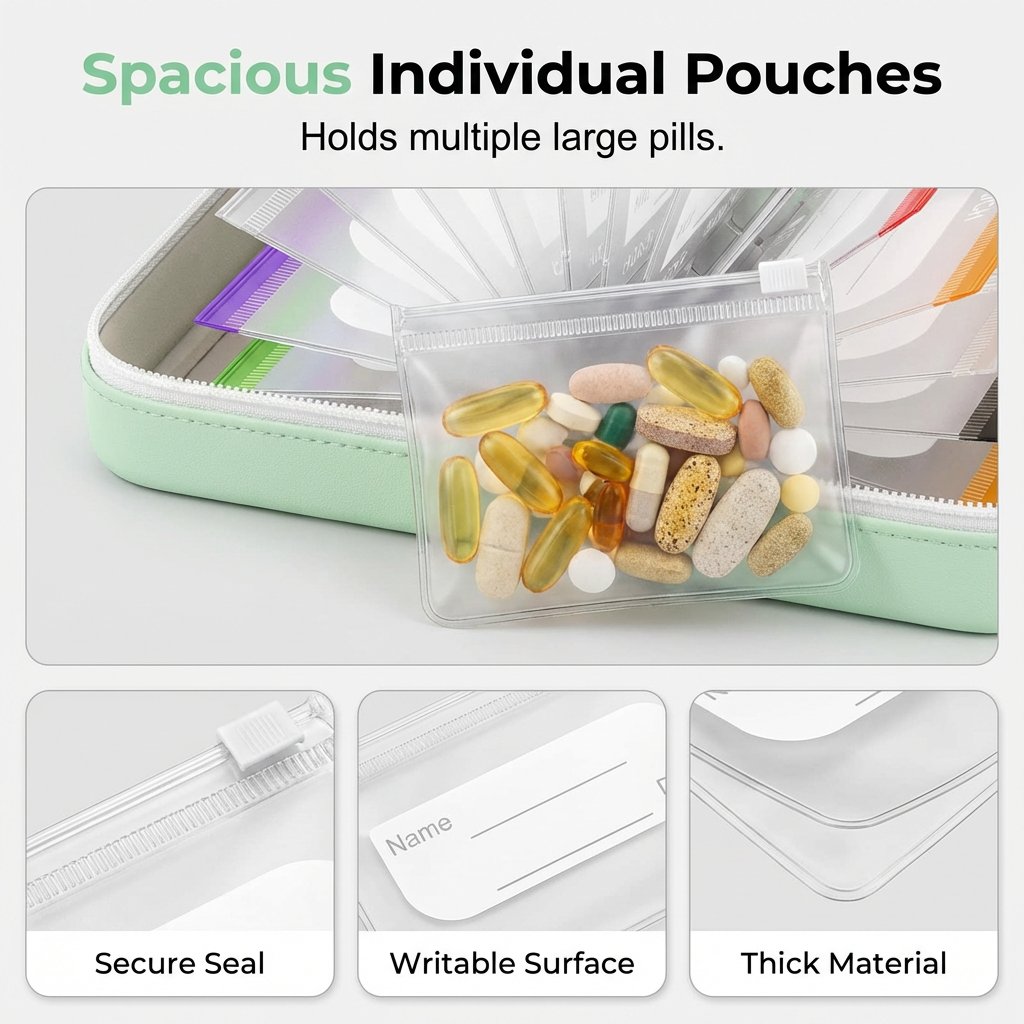 🔥2026 Hot Sale ! Crush‑Proof Waterproof Pill Pouch Set💊