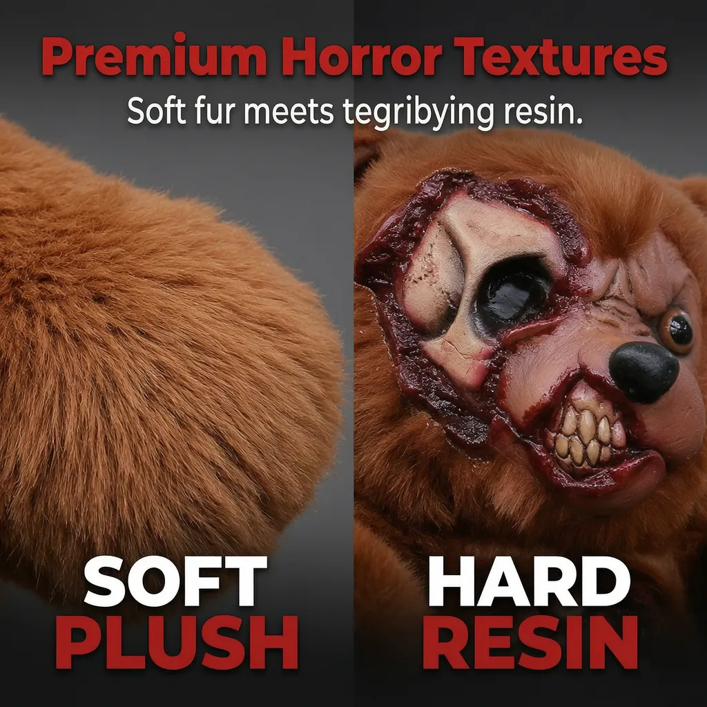 Cute Horror Zombie Plush Doll Spooky Halloween Decor & Party Prop