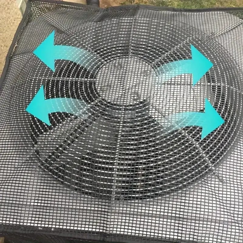 Durable Air Conditioner Cover, Full Mesh AC Protector, Heavy-Duty Outdoor Protection