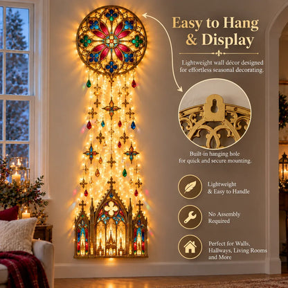 🔥😍Cathedral Grace Stained Glass Cascade Wall Light™
