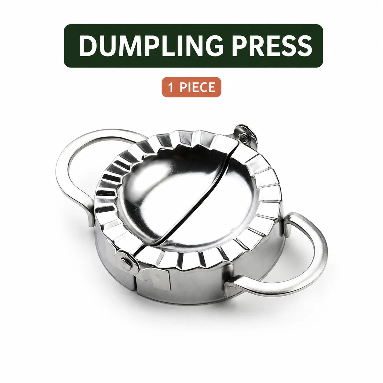 🥟 Stainless Steel Dumpling Maker & Dough Cutter Set – Roll, Fill, Press & Seal with Ease