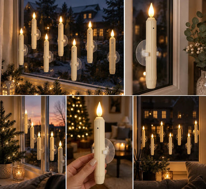 6Pcs Window Candles Sensor Lights