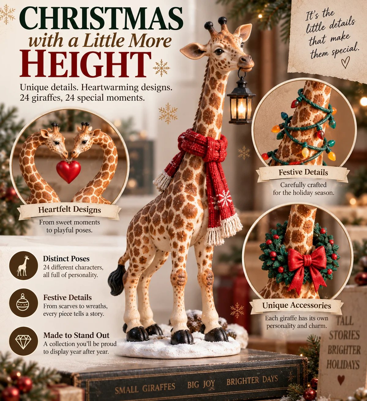 Giraffe Christmas Advent Calendar – 24 Holiday Characters