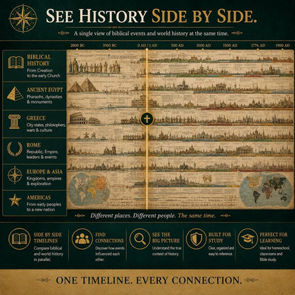 Biblical World History Fold‑Out Timeline Chart