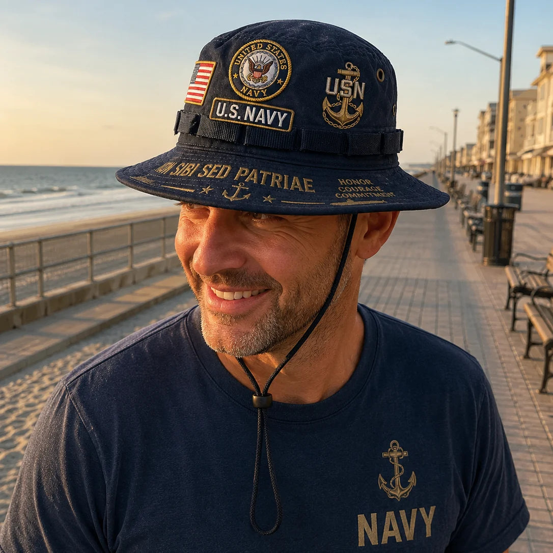 🇺🇸 Last Day Promo: 49% OFF - ⚓U.S. Navy Non Sibi Sed Patriae Tribute Boonie Hat