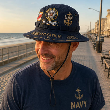🇺🇸 Last Day Promo: 49% OFF - ⚓U.S. Navy Non Sibi Sed Patriae Tribute Boonie Hat