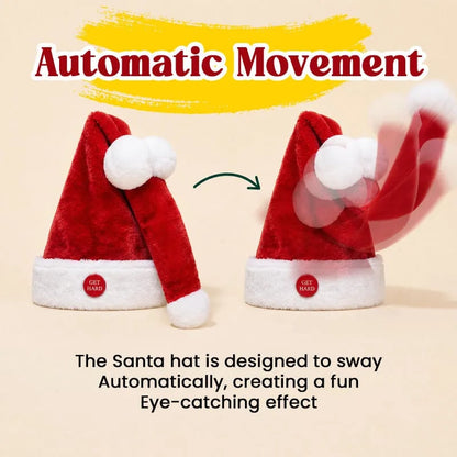 🎅 Animated Naughty Santa Hat | Funny Christmas Party Hat