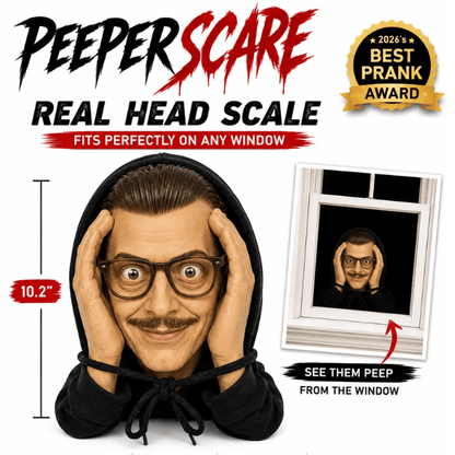 👀 'Stranger' Peeper – Creepy Halloween Window & Doorway Prank Decoration 🎃