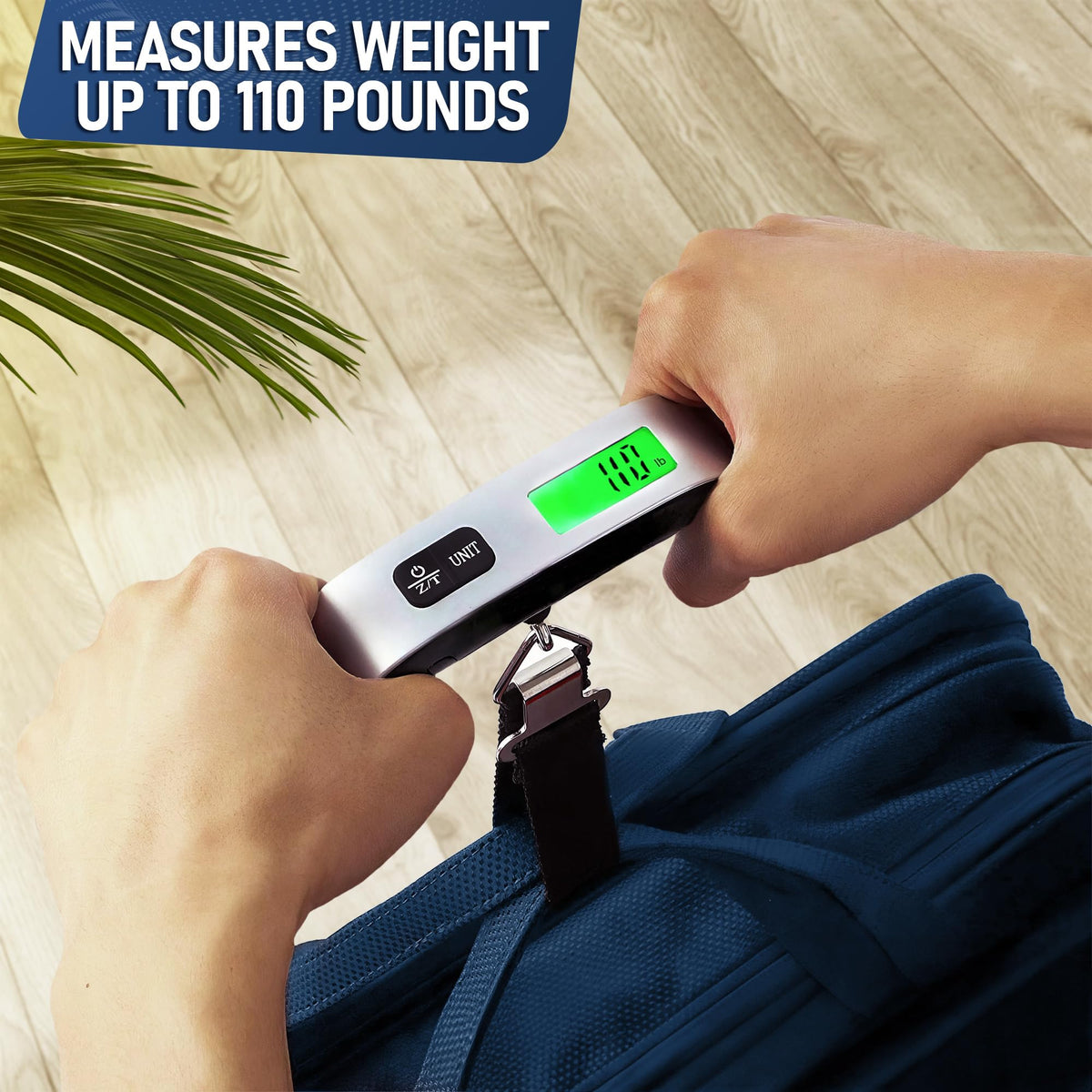 🧳 Portable Digital Luggage Scale | 110 lb Capacity