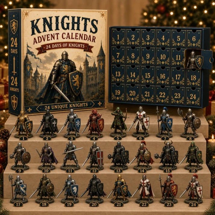 ⌛ Hot sale 49% OFF − ⚔️ 🏰 Knights Advent Calendar 2026 | 24 Days of Knights with 24 Unique Medieval Warrior Figurines & Fantasy Collectibles 🎄🛡