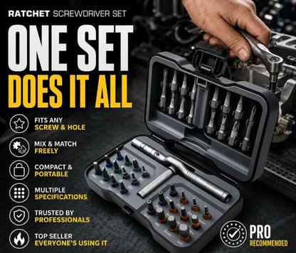 🎉🔩 Factory Direct 49% Off 🔥Over 100,000 Sold! 🛠️Freely assemble to solve all tool troubles 🛠️ 24-in-1 screwdriver set – Magnetic, compact, and portable