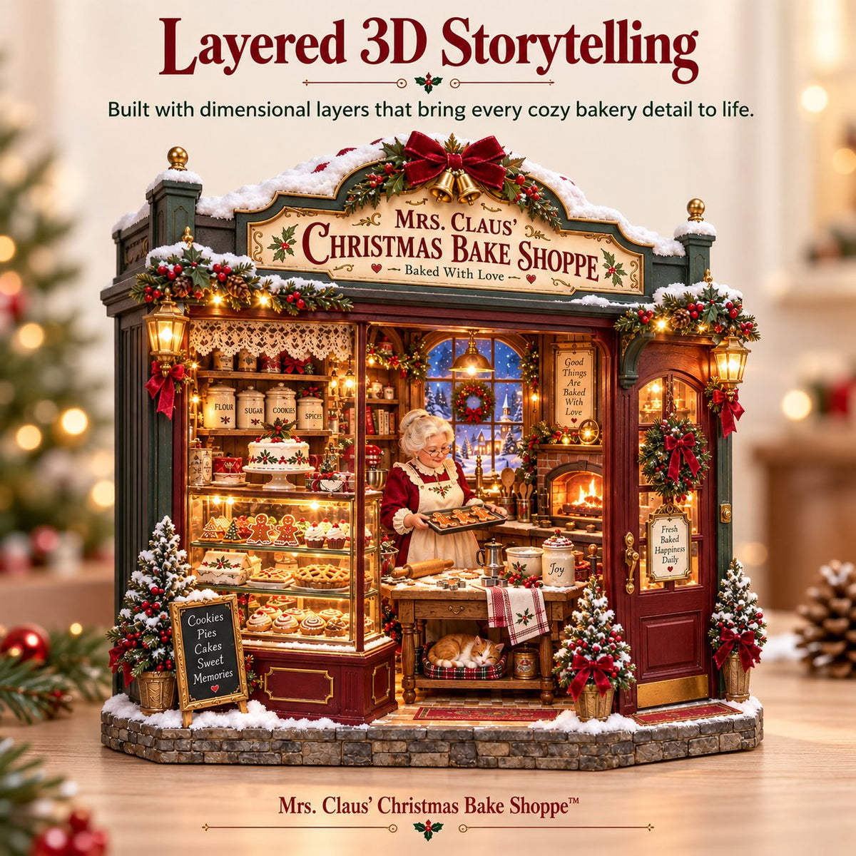 🧁 Mrs. Claus’ Christmas Bake Shoppe DIY Kit 🎄