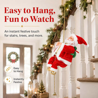 2026 BEST GIFT TO FAMILY Electric Climbing Santa Claus Musical Toys
