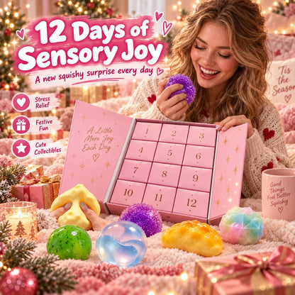 Collectible Christmas Squishy Set | 12 Unique Textures