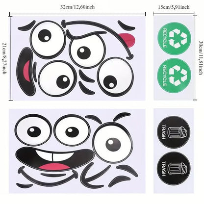 🌱 Eco-friendly sticker set for trash cans