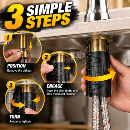 Under-Sink Faucet Installation Tool – Easy Tight-Space Fastening Wrench