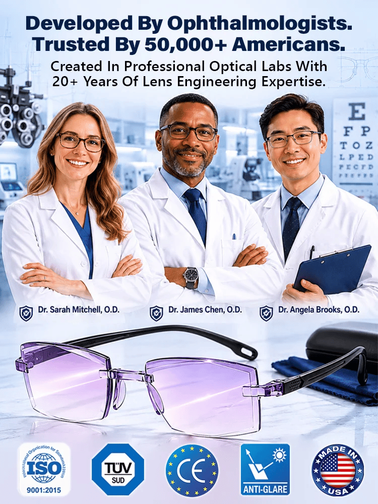 [Regain Your Youthful Vision] Smart Zoom Diamond-Cut Reading Glasses
