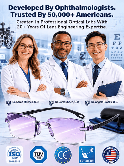 [Regain Your Youthful Vision] Smart Zoom Diamond-Cut Reading Glasses