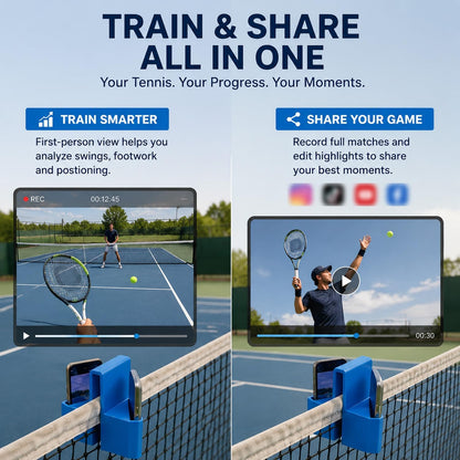 Dual‐Sided Tennis Net Phone Mount