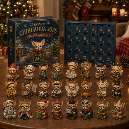 Chihuahua Jobs Advent Calendar 2026 – 24 Days of Unique Chihuahua Miniature Collectibles