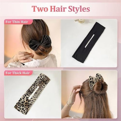 Hair Donut Bun Maker, French Twist for Women Girls