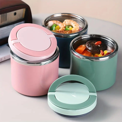 Stainless Steel Bento Style Boxed Lunch Box with Handle🍱