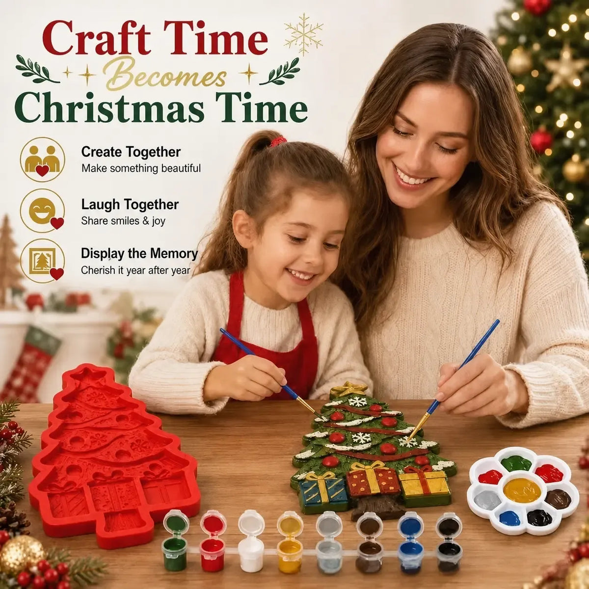 DIY Christmas Tree Silicone Mold - Holiday Craft Mould