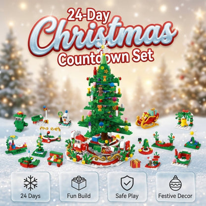🔥HOT SALE🔥24-Day Christmas Countdown Building Block Set