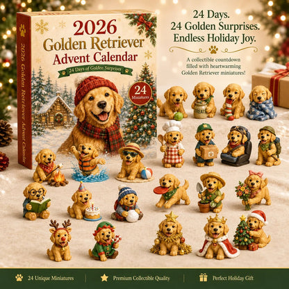 2026 Golden Retriever Advent Calendar 🐕🎄 – 24 Days of Adorable Dog Surprises