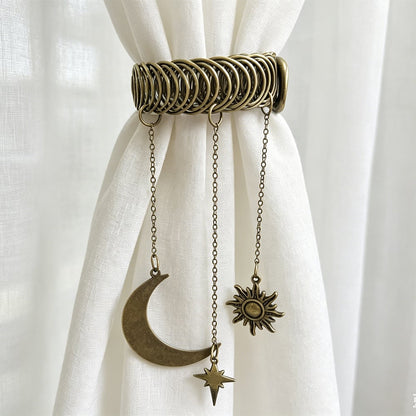 ✨40% OFF🌙Vintage Celestial Star & Moon Curtain Tiebacks (Set of 2)
