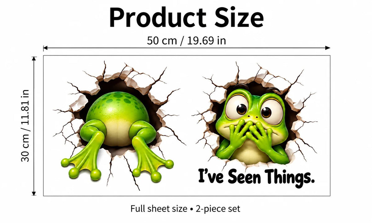 😂 Bathroom Buddies – Funny 3D Illusion Toilet Sticker Set | Removable 3D Illusion Stickers for Funny Bathroom Decor & Gag Gifts 🦝