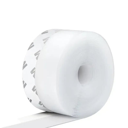 Silicone Door Weather Stripping Seal Strip, 5M/16.4FT Adhesive Door Bottom Draft Stopper for Doors and Windows
