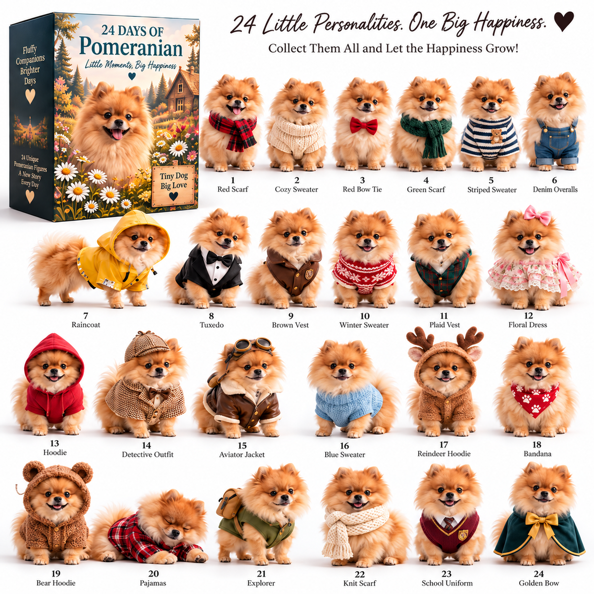 Complete Pomeranian Crew collection