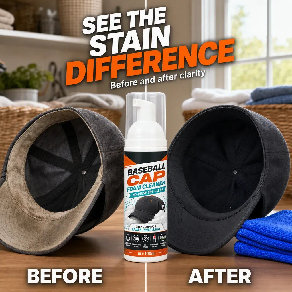 🔥😍No-Rinse Baseball Cap Foam Cleaner