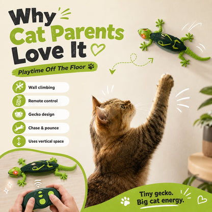Gecko Rush Remote Control Wall Climbing Lizard Toy — Ceiling & Floor Crawler