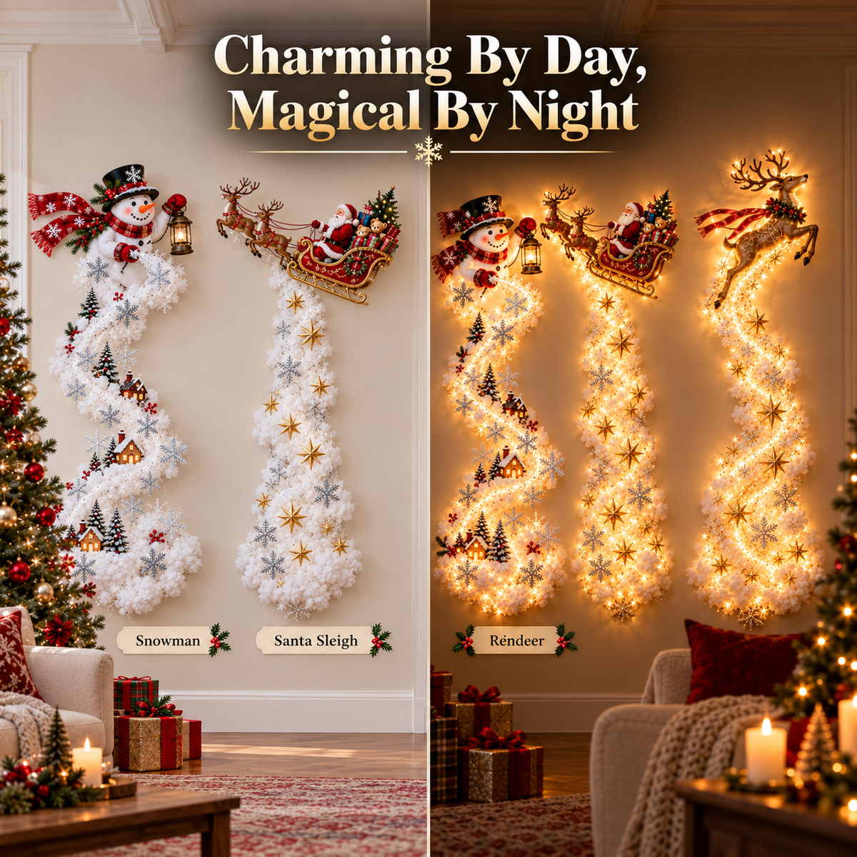 Christmas Magic Trail Wall Light – 10 Festive Designs
