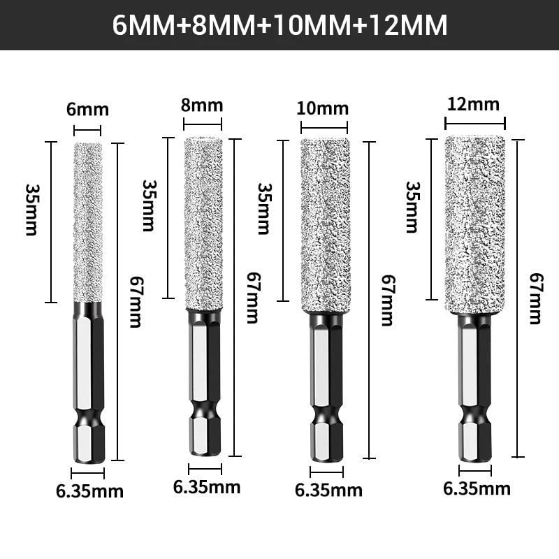 Hex Shank Brazed Hole Opener for Drilling and Grinding
