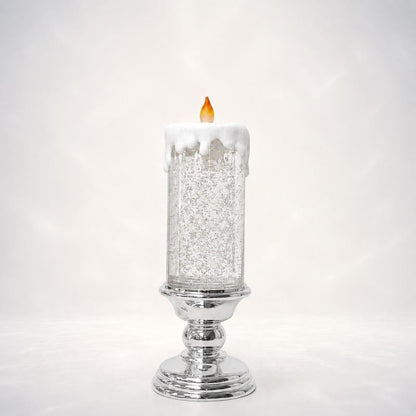 Illuminated Musical Christmas Snow Globe Lantern
