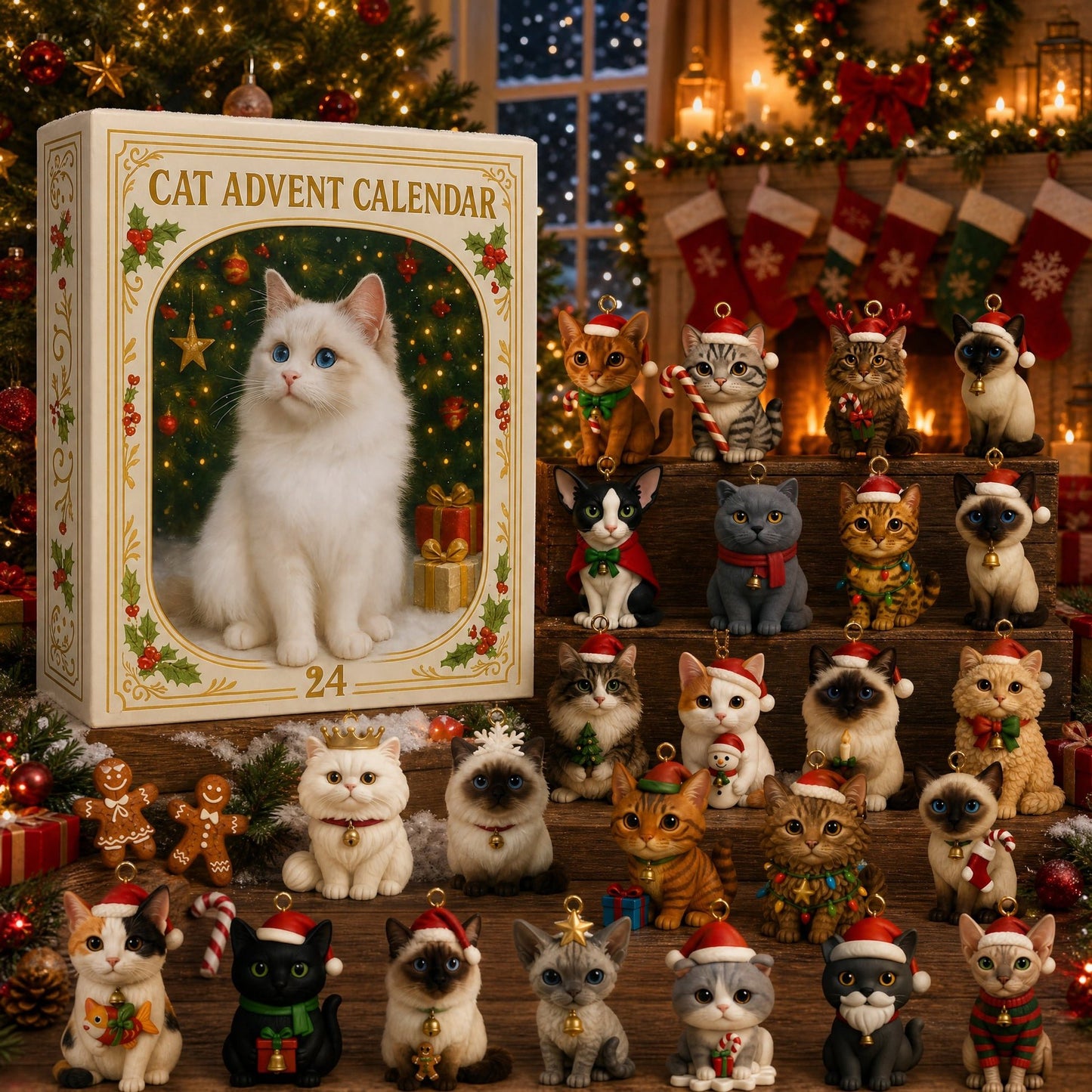 🐱🎄Advent Calendar 2026 Cat Advent Calendar - Giftfor Adults Friends CatOwners and Lovers Christmas Holiday Countdown Gift