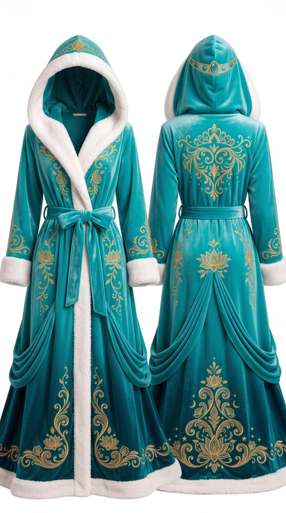 👑 CozyEverAfter™ Heated Princess Robe – Cozy warmth for cold days