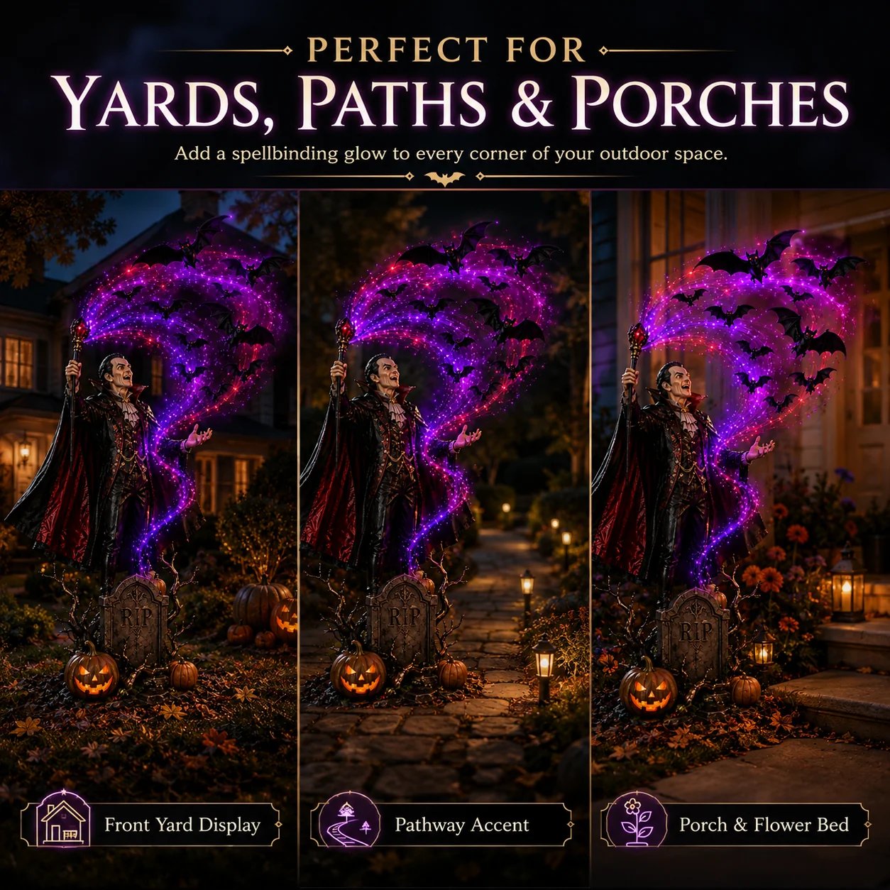 🎃Today 50% OFF - 🦇Vampire Summoning Bats Garden Light