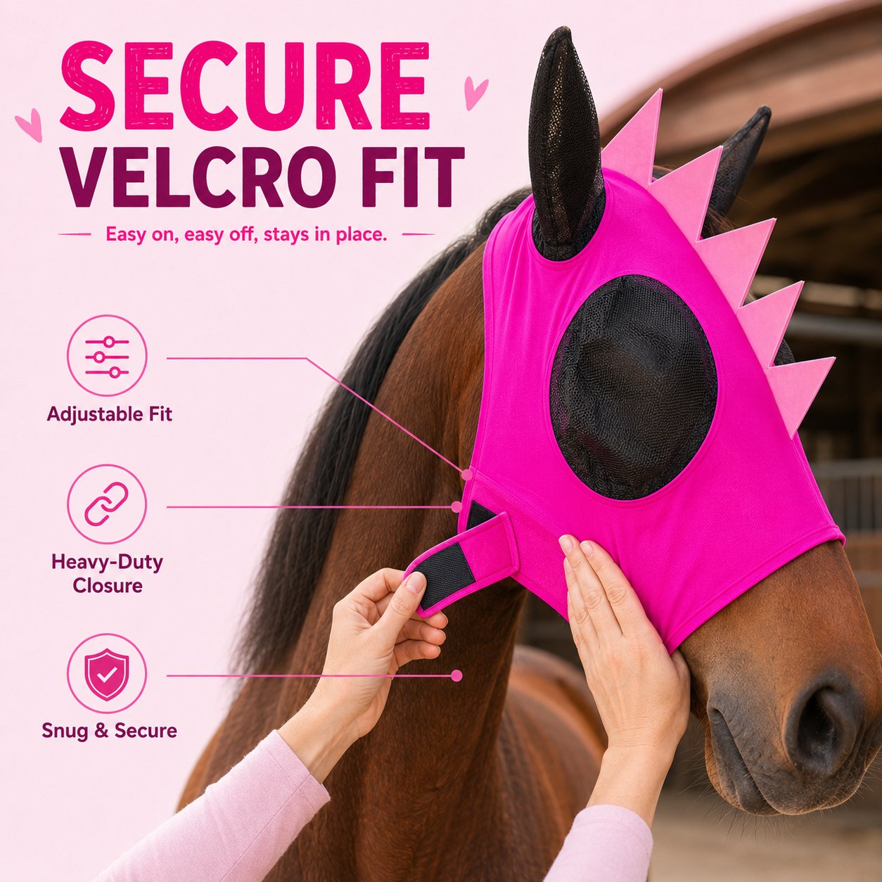 Anti-Muck Breathable Anti-Fly Horse Mask