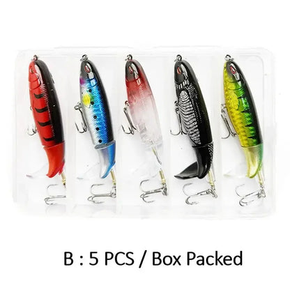 ⭐5-Pack 10cm  Artificial Fishing Lure – Perfect Casting Weight for Bass & Pike