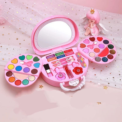 ⭐ 2026 Sale — Over 26,000 Sold!💖 Kids Washable Makeup Toy Set with Portable Pink Handbag 👛
