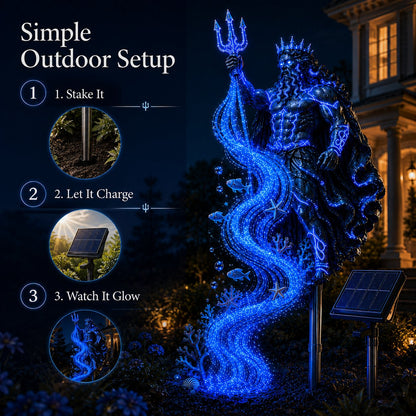 🔥Last Day 49% OFF🔥🌊 Poseidon Tidal Spiral Solar Garden Light