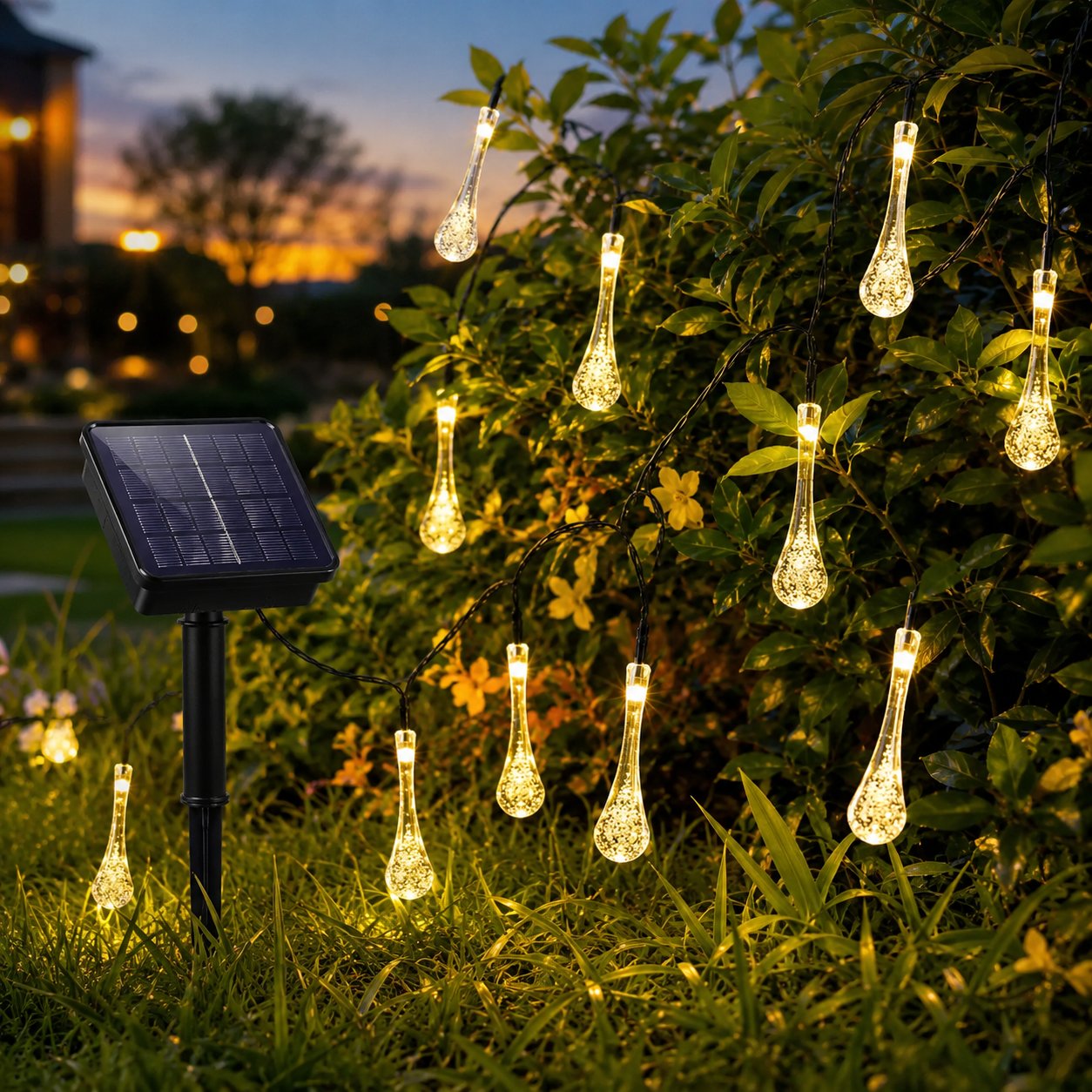 Battery‑powered Waterproof Fairy Lights | Bubble Design + Long‑Life Rechargeable Battery